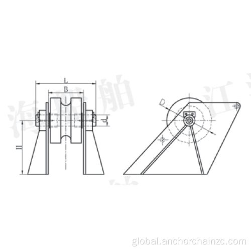 Boat Chain Stopper Chain guide roller for marine outfitting Manufactory